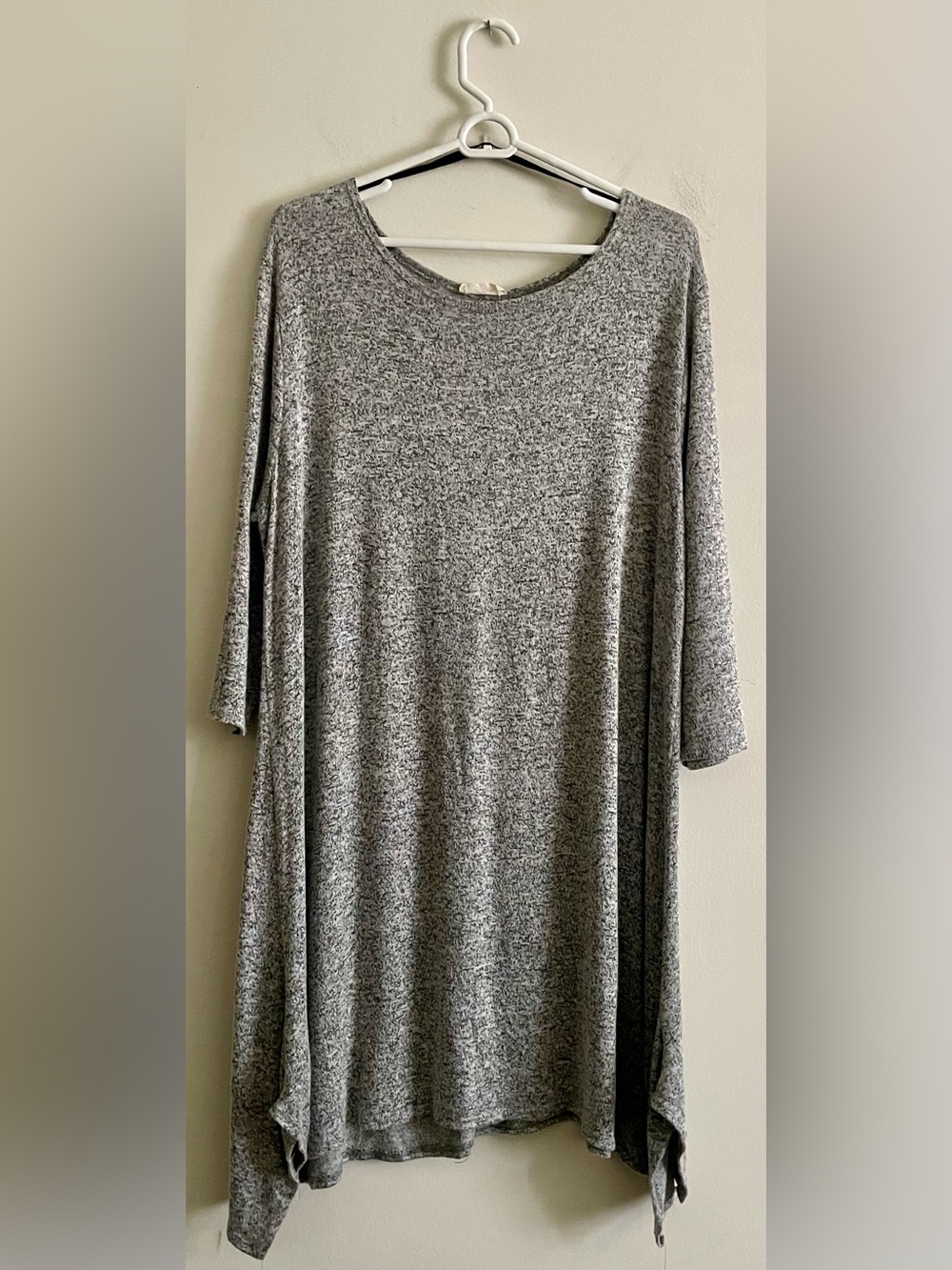 🩶 Pinc Plus Size Gray Heather Swing Tunic 🩶